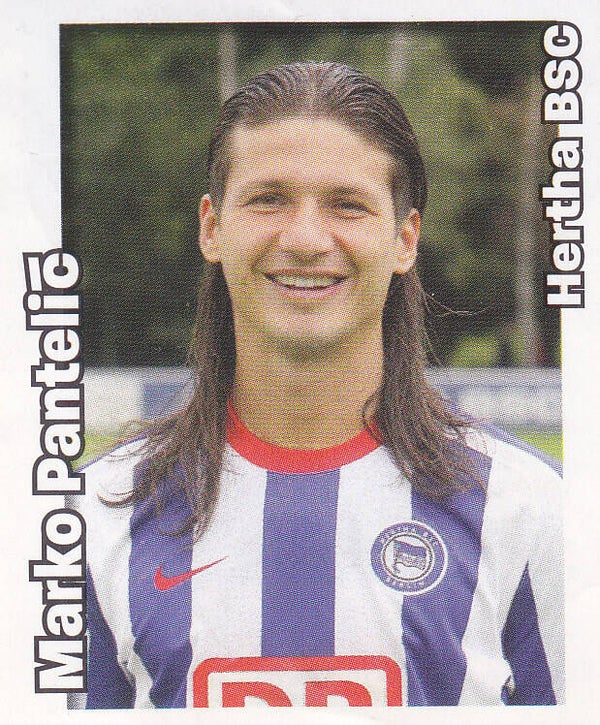 Marko Pantelic / Hertha BSC Berlin / Panini Bundesliga 2008 / Basis Bild / Nr. 29