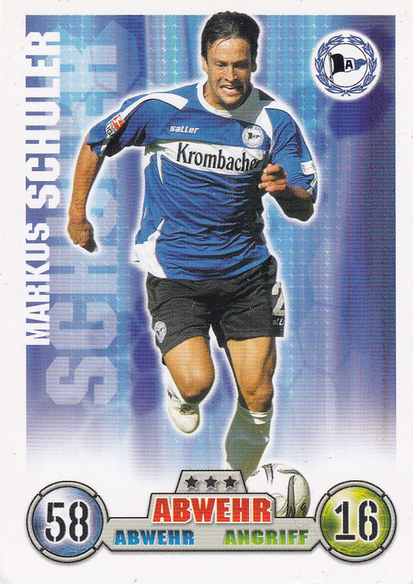 Markus Schuler - Arminia Bielefeld - Topps Match Attax 2008 - Basis Karte - Nr. 21