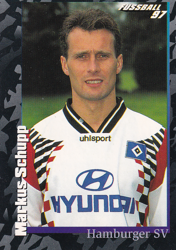 Markus Schupp - Hamburger SV - Panini Bundesliga 1997 - schwarze Serie - Nr. 121