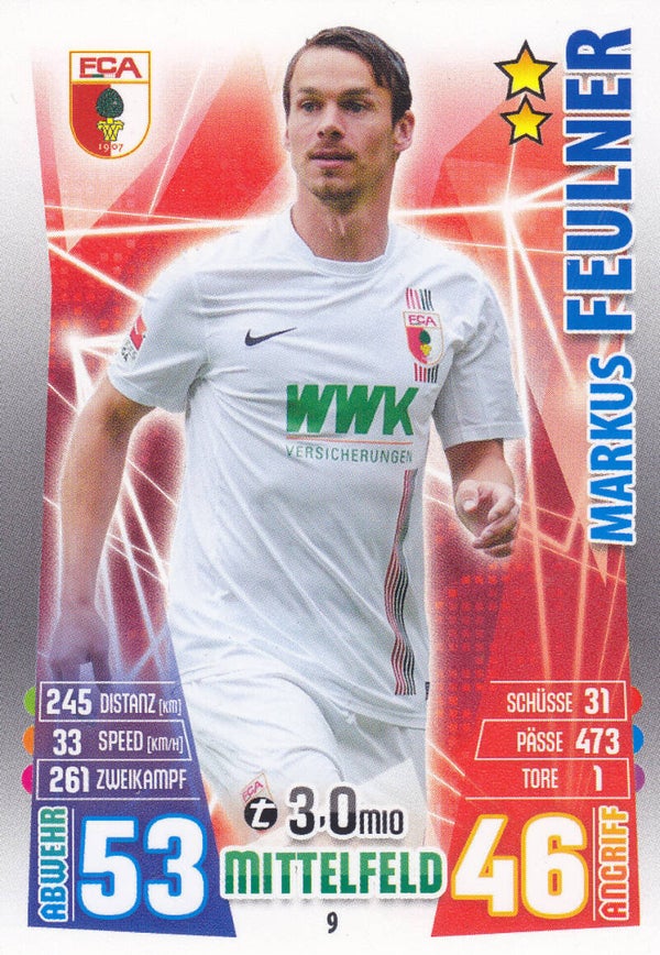 Markus Feulner / FC Augsburg / Topps Match Attax 2015 / Basis Karte / Nr.9