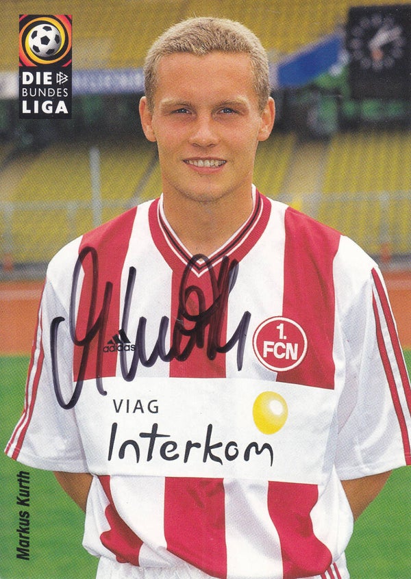 Markus Kurth / 1.FC Nürnberg / Autogrammkarte 1998