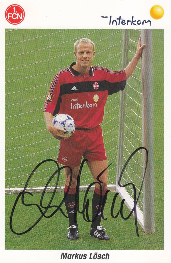 Markus Lösch / 1.FC Nürnberg / Autogrammkarte 1999