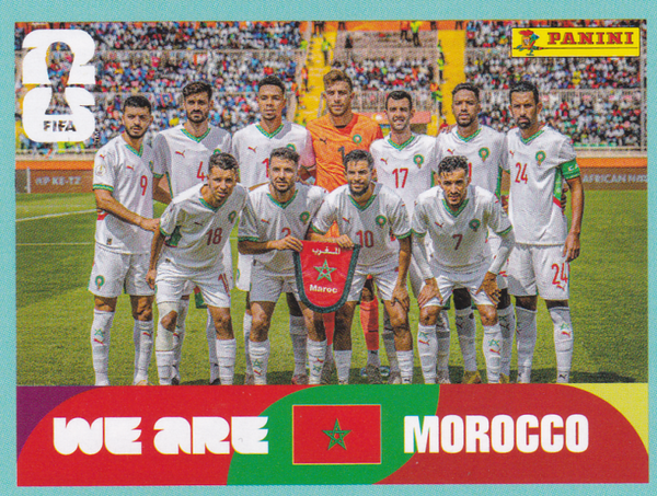 Marokko - Panini WM 2026 - Team Foto - Mannschaftsbild - MAR13