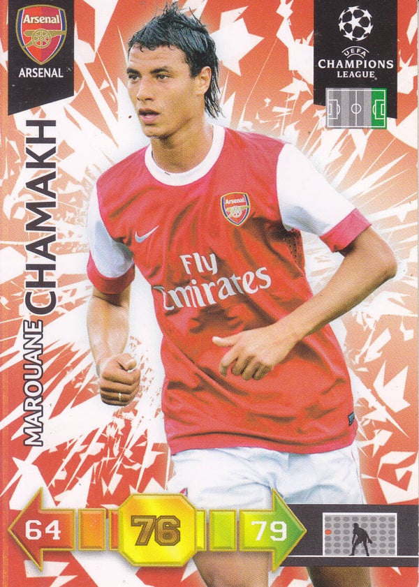 Marouane Chamakh / Arsenal London / Panini Champions League 2010 / Basis Karte / Nr. 11