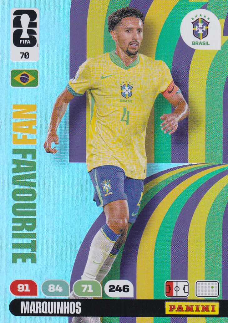 Marquinhos - Brasilien - Panini WM 2026 - Fan Favourite - Nr. 70