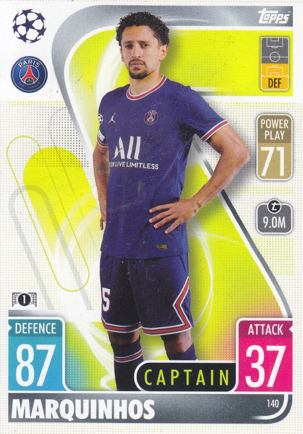 Marquinhos / Paris Saint Germain / Topps Champions League 2021 / Captain Karte / Nr. 140