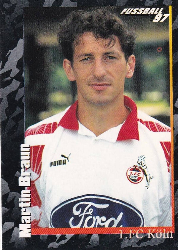Martin Braun - 1.FC Köln - Panini Bundesliga 1997 - Schwarze Serie - Nr. 303