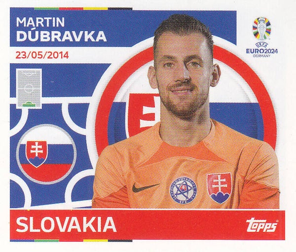 Martin Dubravka / Slowakei / Topps EM 2024 / Basis Bild / Nr. SVK 4