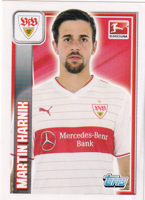 Martin Harnik - VFB Stuttgart - Topps Bundesliga 2013 - Basis Bild - Nr. 255