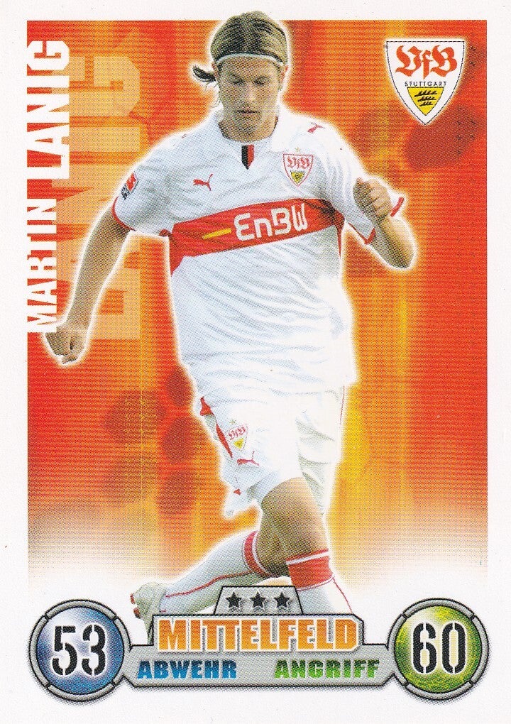 Martin Lanig / VFB Stuttgart / Topps Match Attax 2008 / Basis Karte / Nr. 296