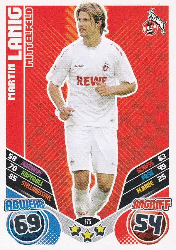 Martin Lanig / 1.FC Köln / Topps Match Attax 2011 / Basis Karte / Nr. 175