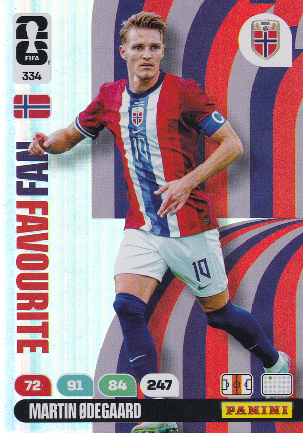 Martin Odegaard - Norwegen - Panini WM 2026 - Fan Favourite - Nr. 334