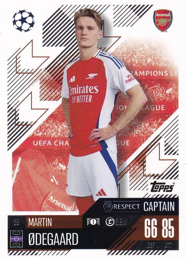 Martin Odegaard / Arsenal London / Topps Champions League 2024 / Captain Karte / Nr. 39