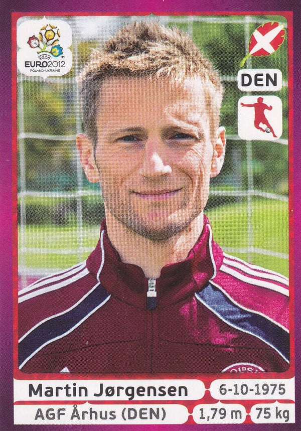 Martin Jorgensen / Dänemark / Panini EM 2012 / Basis Bild / Nr.208