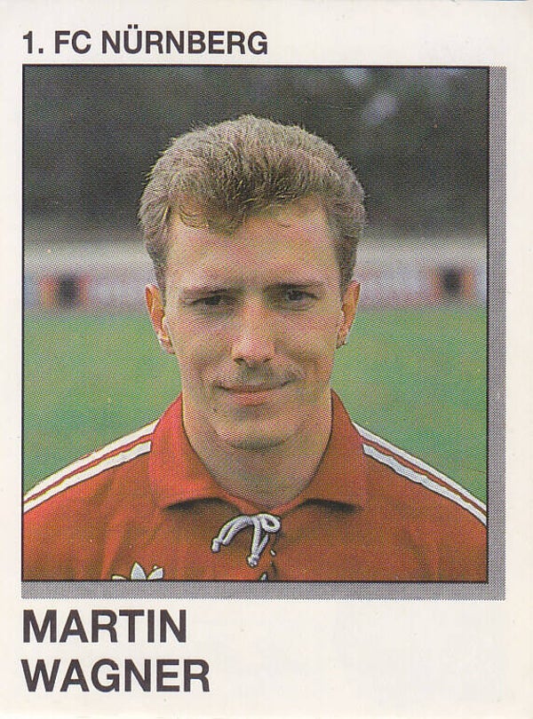 Martin Wagner / 1.FC Nürnberg / Panini Bundesliga 1992 / Basis Bild / Nr. 265