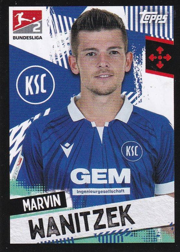 Marvin Wanitzek / Karlsruher SC / Topps Bundesliga 2021 / Basis Bild / Nr. 470