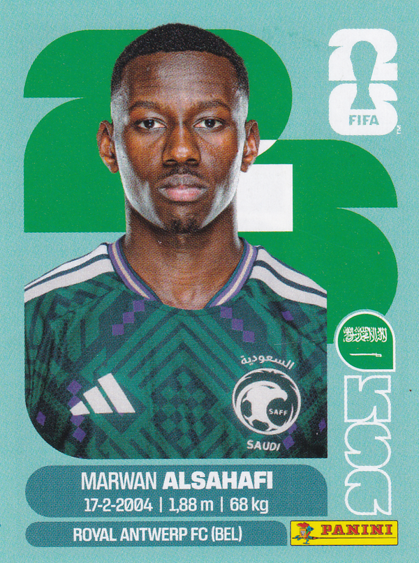 Marvan Alsahafi - Saudi Arabien - Panini WM 2024 - Basis Bild - KSA15