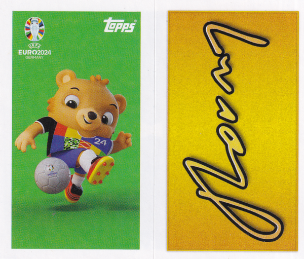 Mascot & Jose Mourinho Signature - Topps EM 2024 - MM1 MM2