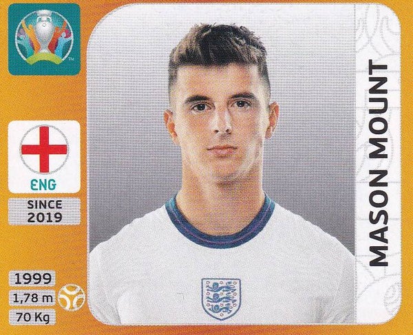 Mason Mount / England / Panini EM 2020 / Basis Bild / Nr. 415