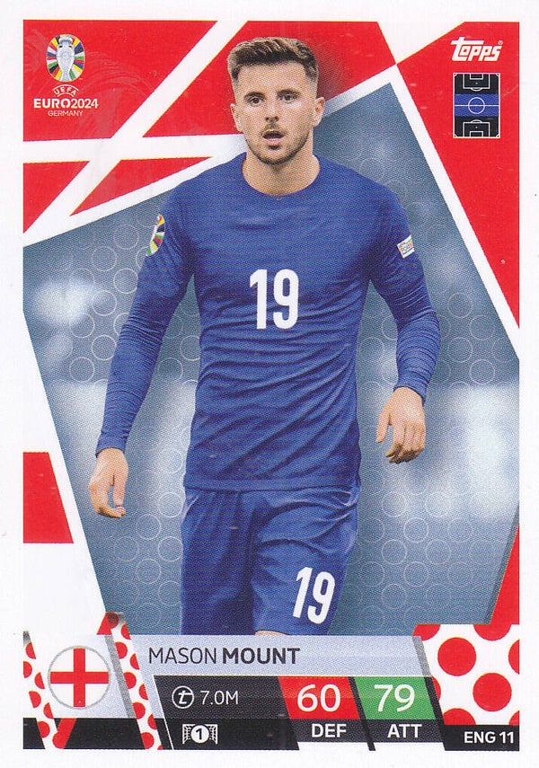 Mason Mount / England / Topps EM 2024 / Basis Karte / Nr. ENG 11
