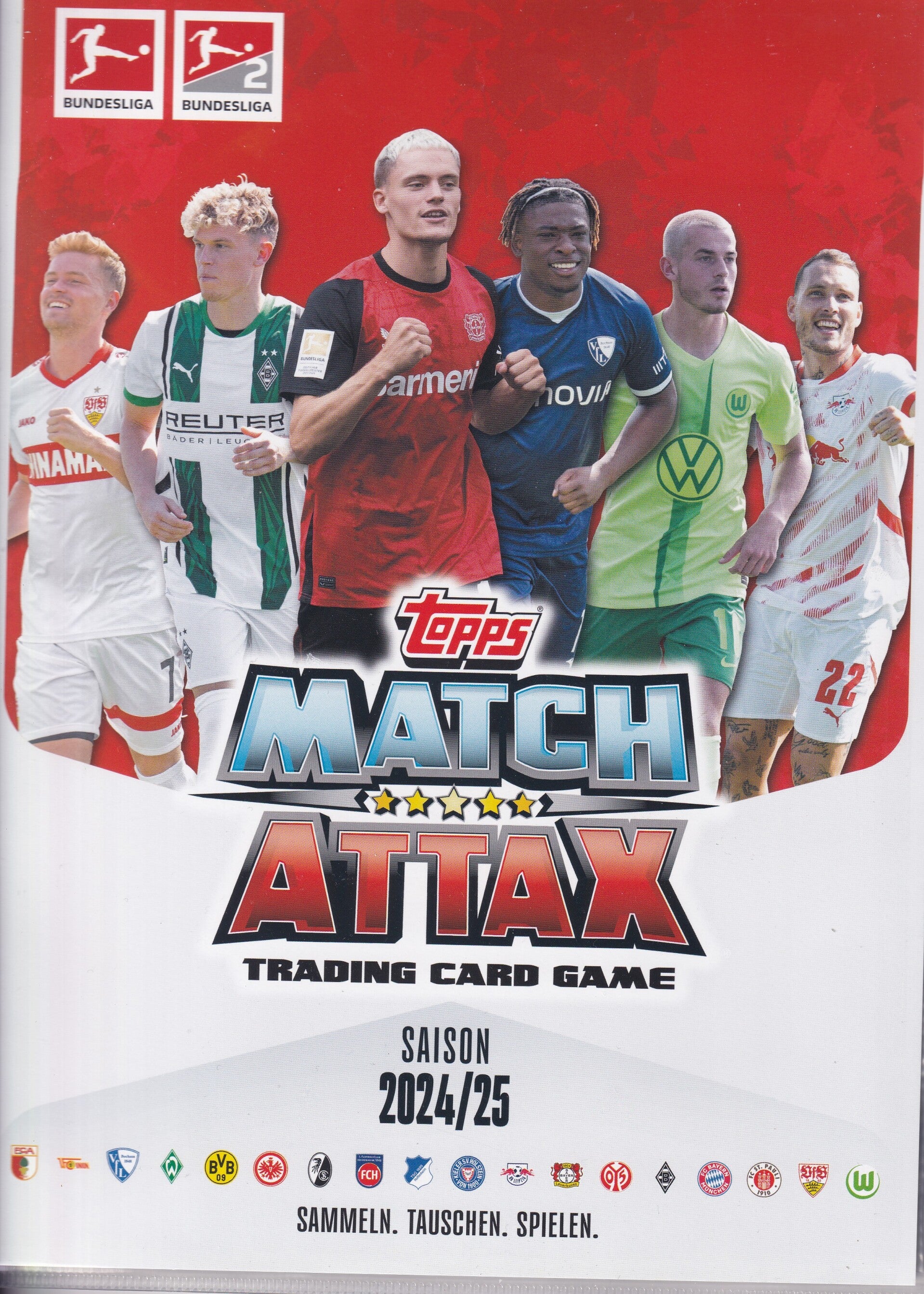 Sammmelmappe / Topps Match Attax 2024 / Leermappe mit Beilagen