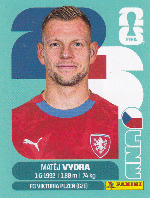Matej Vydra - Tschechien - Panini WM 2026 - Basis Bild - CZE15
