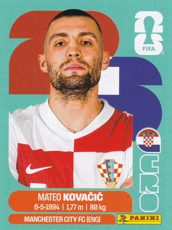 Mateo Kovacic - Kroatien - Panini WM 2026 - Basis Bild - CRO10