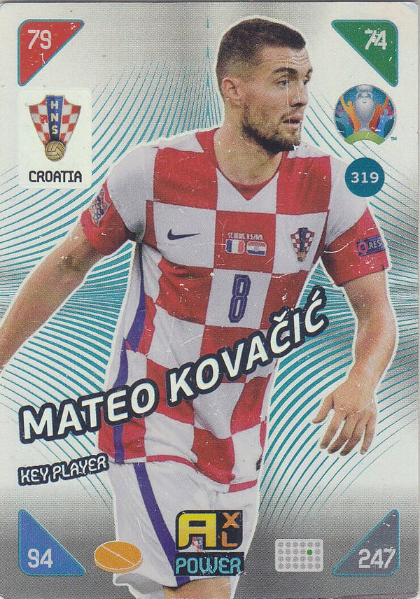 Mateo Kovacic - Kroatien - Panini EM 2020 - Key Player - Nr. 319