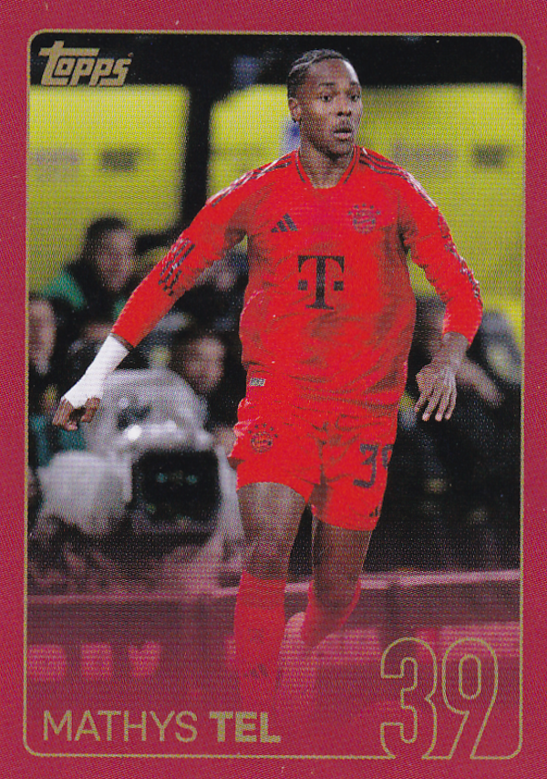 Mathys Tel - FC Bayern München - Topps 125 Jahre FC Bayern - Spielszene - Nr. 199