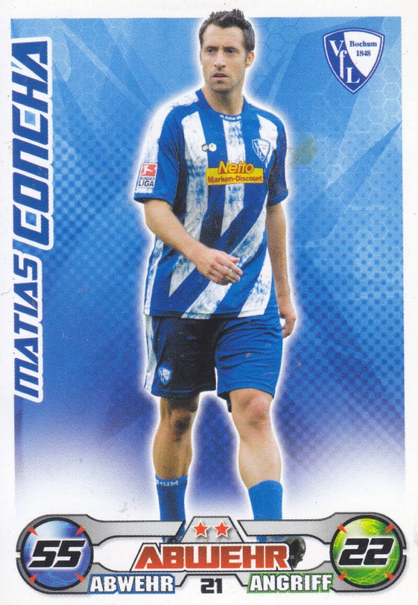 Matias Concha / VFL Bochum / Topps Match Attax 2009 / Basis Karte / Nr.21