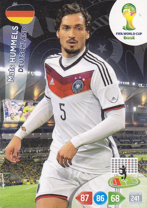 Mats Hummels / Deutschland / Panini WM 2014 / Basis Karte / Nr. 105
