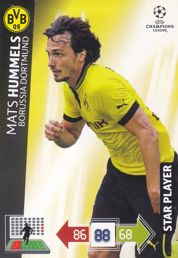 Mats Hummels / Borussia Dortmund /  Panini Champions League 2012 / Star Player / Nr.71