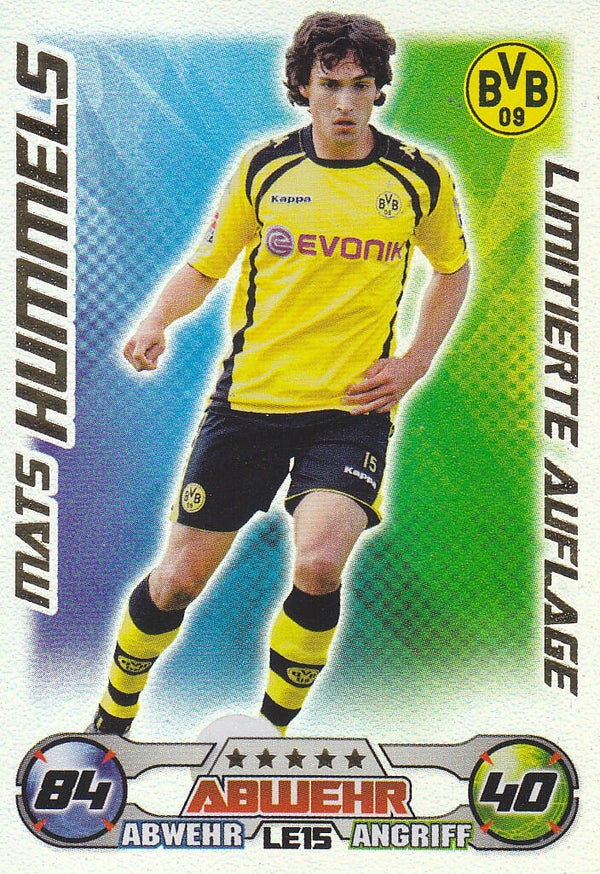 Mats Hummels / Borussia Dortmund / Topps Match Attax 2009 / limitierte Auflage / Nr. L15