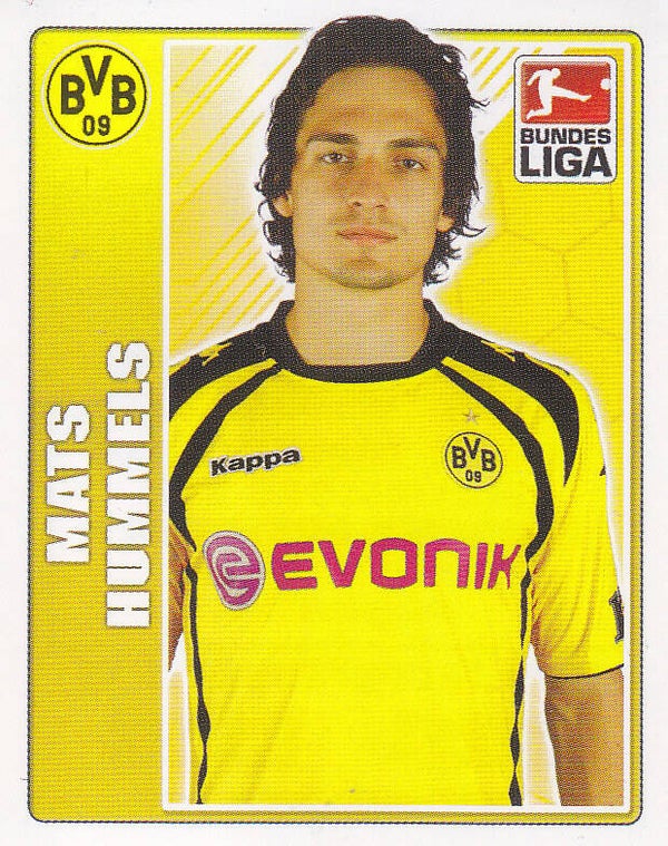 Mats Hummels / Borussia Dortmund / Topps Bundesliga 2009 / Basis Bild / Nr.72