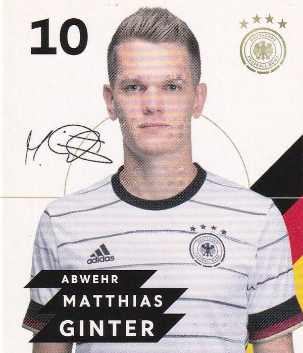 Matthias Ginter / DFB Rewe EM 2020 / Plastik Karte / Nr. 10