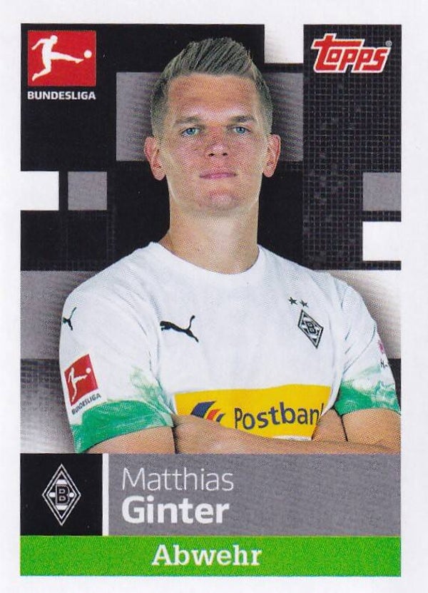 Matthias Ginter - Borussia Mönchengladbach - Topps Bundesliga 2019 - Basis Bild - Nr. 202