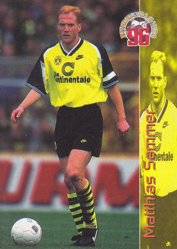 Matthias Sammer / Borussia Dortmund / Panini Bundesliga 1996 / Basis Karte / Nr. 15