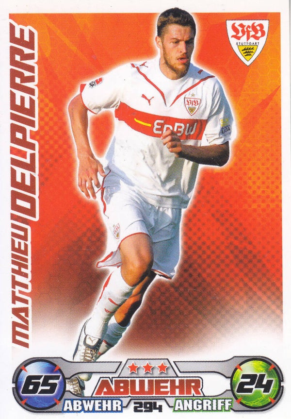 Matthieu Delpierre / VFB Stuttgart / Topps Match Attax 2009 / Basis Karte / Nr.294