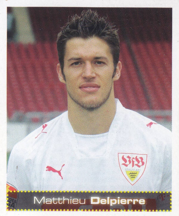 Matthieu Delpierre / VFB Stuttgart / Panini Bundesliga 2007 / Basis Bild / Nr.451