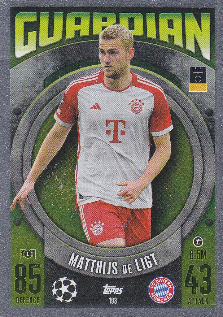 Matthijs de Ligt / FC Bayern München / Topps Champions League 2023 / Guardian / Nr.193
