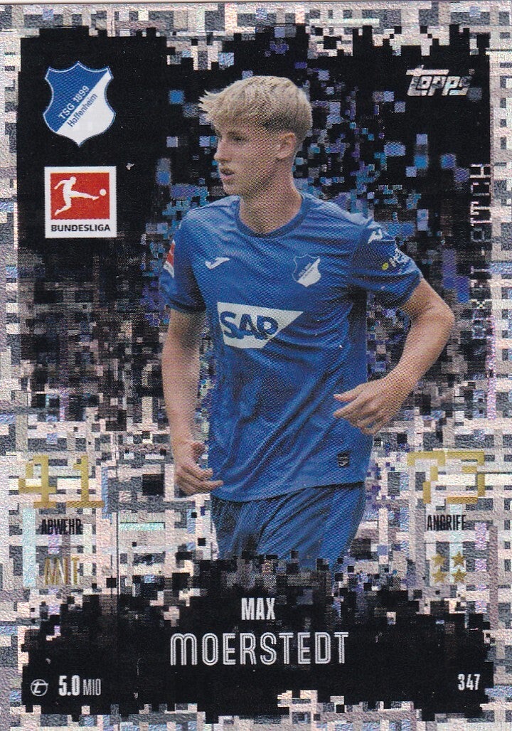 Max Moerstedt - TSG 1899 Hoffenheim - Topps Match Attax 2024 - Black Pixel Pitch - Nr. 347