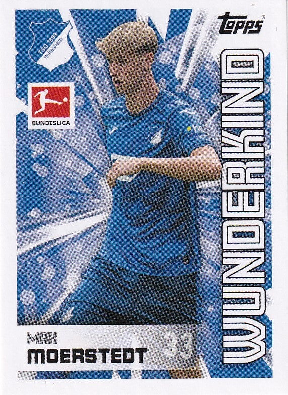 Max Moerstedt / TSG 1899 Hoffenheim / Topps Bundesliga 2024 / Wunderkind / Nr. 215