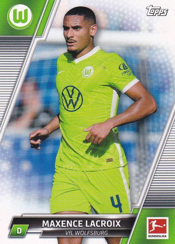 Maxence Lacroix / VFL Wolfsburg /  Topps Chrome 2021 / Basis Karte / Nr. 176