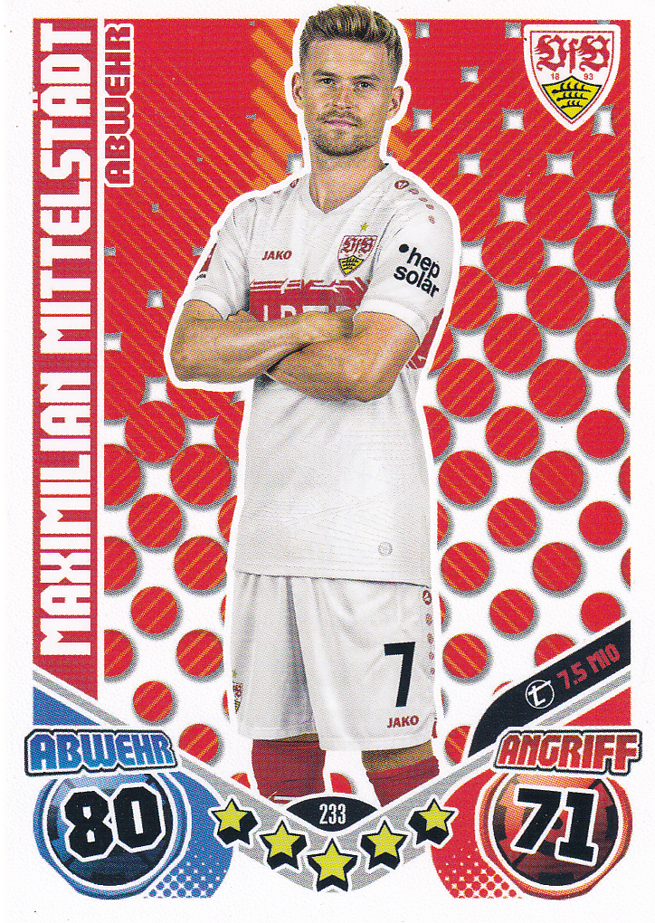 Maximilian Mittelstädt - VFB Stuttgart - Topps Match Attax 2025 - Heritage - Nr. 233