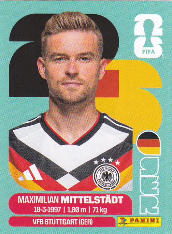 Maximilian Mittelstädt - Deutschland - Panini WM 2026 - Basis Bild - GER9