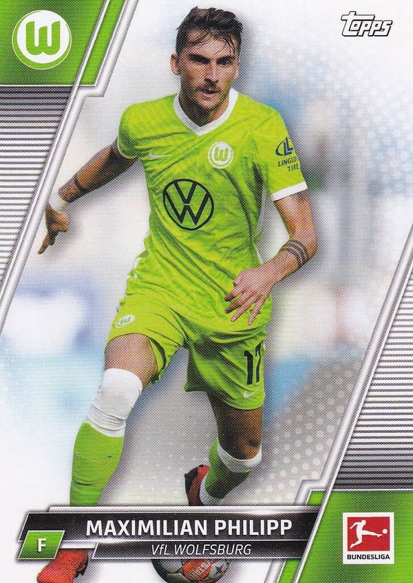 Maximilian Philipp / VFL Wolfsburg / Topps Chrome 2021 / Basis Karte / Nr. 179