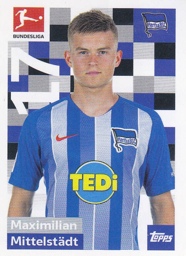 Maximilian Mittelstädt / Hertha BSC Berlin / Topps Bundesliga 2018 / Basis Bild / Nr. 21
