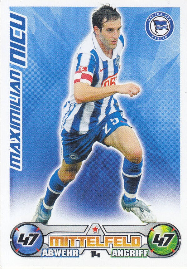 Maximilian Nicu / Hertha BSC Berlin / Topps Match Attax 2009 / Basis Karte / Nr. 14