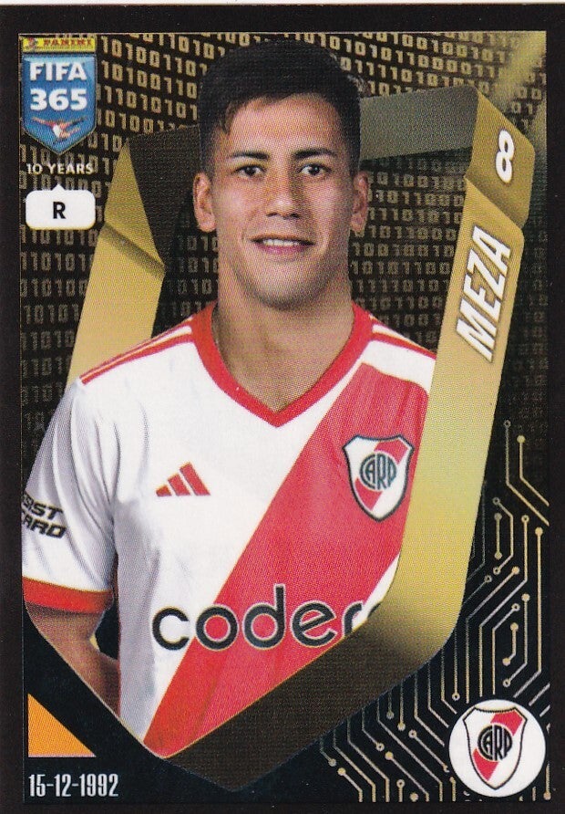 Maximiliano Meza - River Plate Buenos Aires - Panini Fifa 365 Jahr 2025 - Basis Bild - Nr. 33