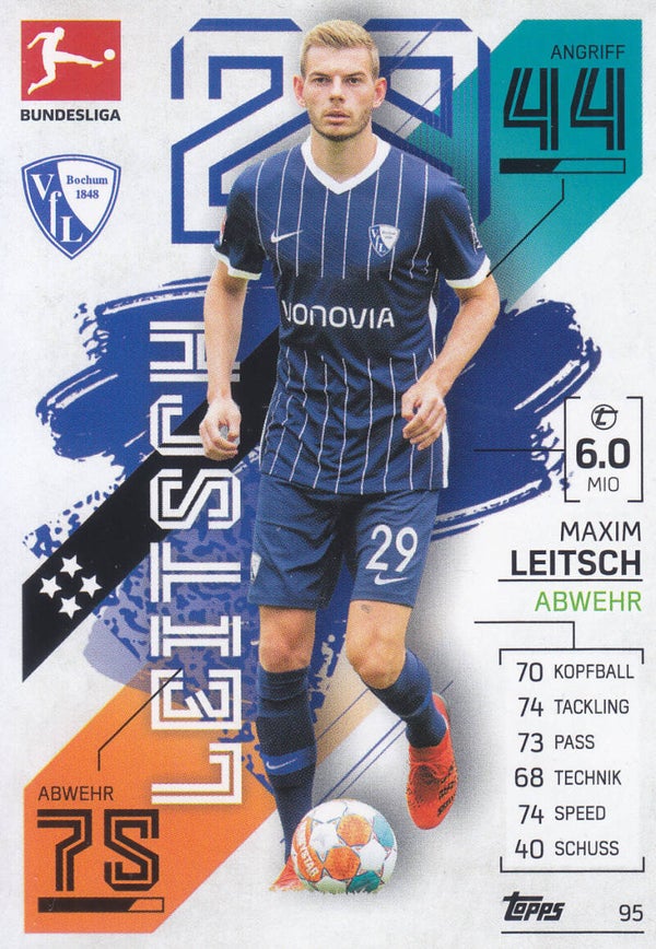 Maxim Leitsch / VFL Bochum / Topps Match Attax 2021 / Basis Karte / Nr.95